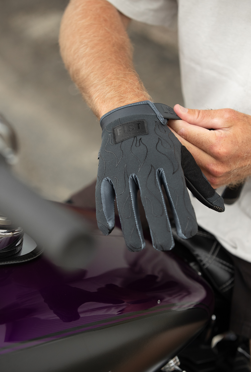 Moto Hybrid Phantom Flame Road Gloves