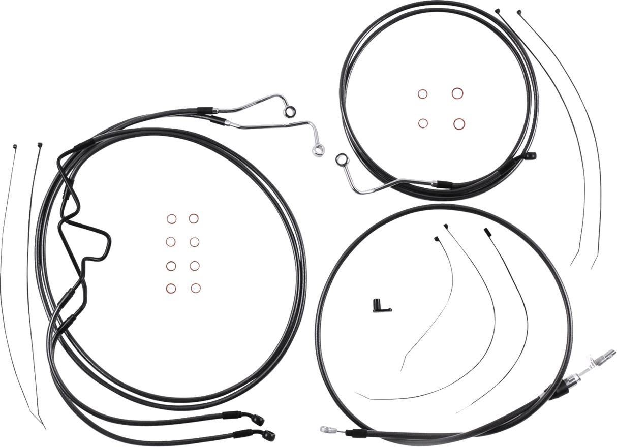 Black Pearl™ Designer Handlebar Installation Kit - 6" - '21-'23 FLTR