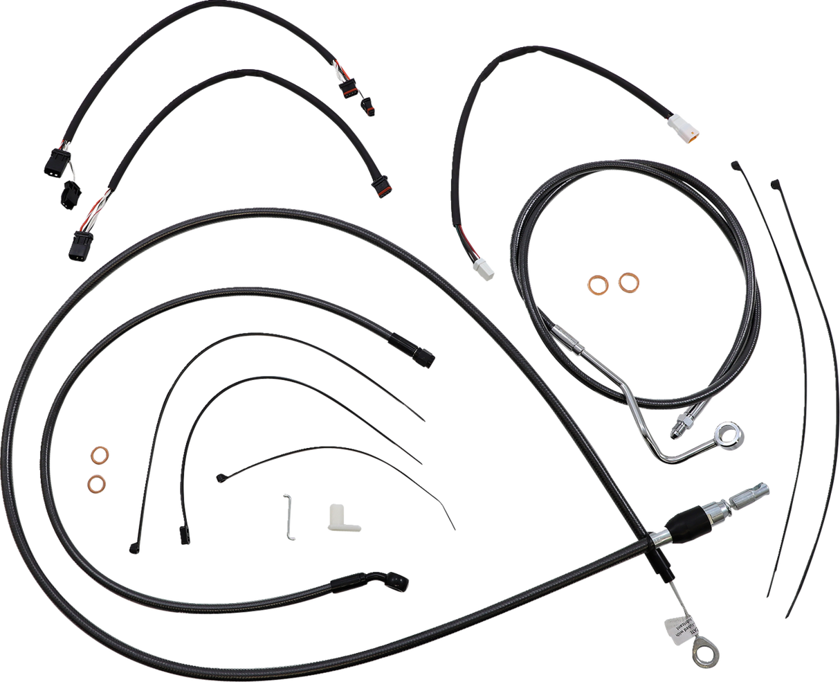 Black Pearl™ Designer Handlebar Installation Kit - 15"-17" - '21-'22 FLHR