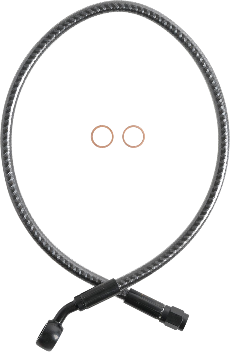Brake Line - Front - 12 mm - 90° - 28" - KARBONFIBR