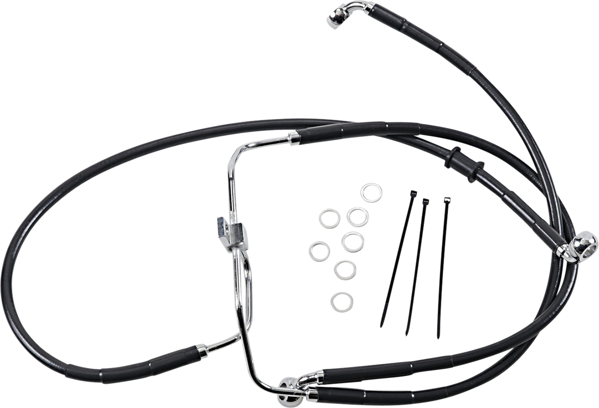 Extended Length Black Vinyl Brake Line Kit [2/2]