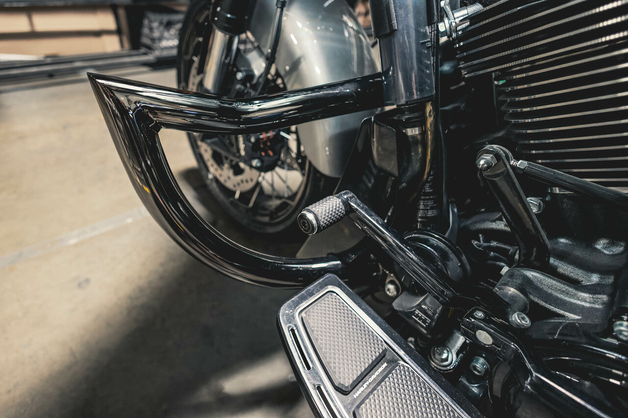 Guardian Black Chrome Front Highway Crash Bar for Harley