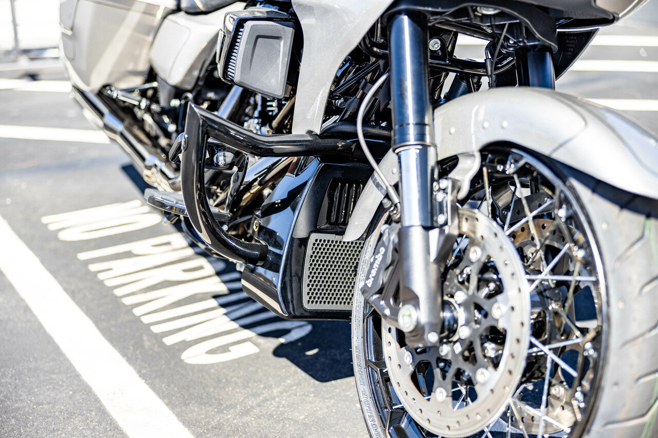 Guardian Gloss Black Front Highway Crash Bar for Harley