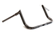 S Series 12" Black Chrome meathook handlebar by Factory 47 Cycles