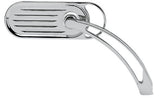 Grooved Slingshot Mirrors, Chrome