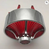 Screw In Style Big Chrome Red Turbine (FREE SHIPPING)