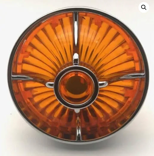 Screw In Style Big Chrome Amber Turbine (FREE SHIPPING)