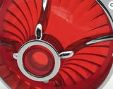 Clip In Style Chrome Red Turbine (FREE SHIPPING)