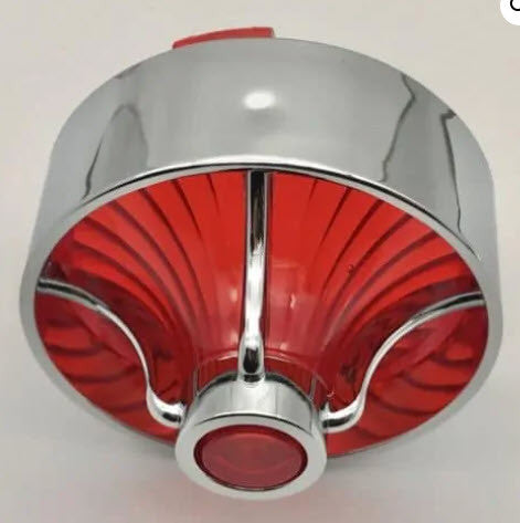 Clip In Style Chrome Red Turbine (FREE SHIPPING)