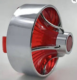 Clip In Style Chrome Red Turbine (FREE SHIPPING)