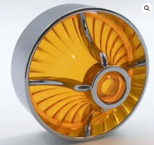 Clip In Style Chrome Amber Turbine (FREE SHIPPING)