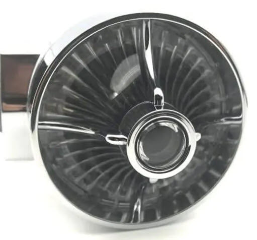 Screw In Style Big Chrome Clear Turbine (FREE SHIPPING)