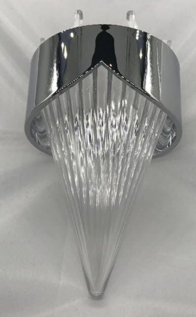 Screw In Style Big Chrome Clear Burner (FREE SHIPPING)