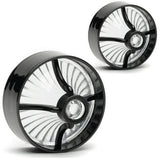 Clip In Style Gloss Black Clear Turbine (FREE SHIPPING)