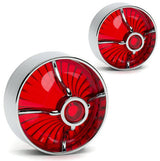 Screw In Style Big Chrome Red Turbine (FREE SHIPPING)