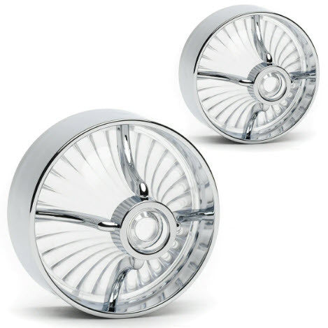 Screw In Style Big Chrome Clear Turbine (FREE SHIPPING)