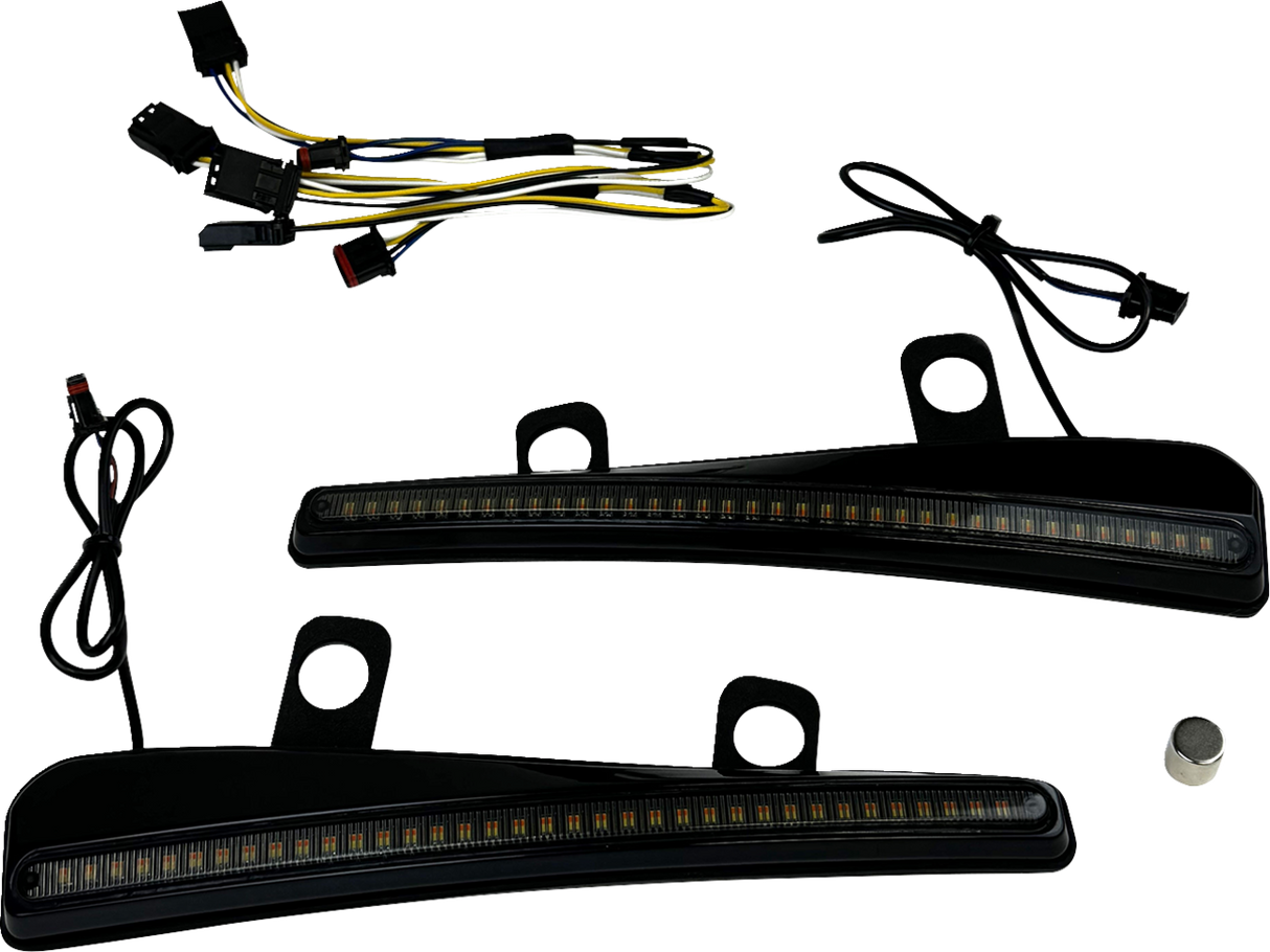 LED Windshield Trim with Turn Signals