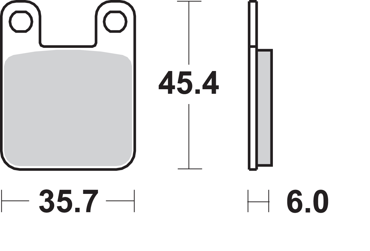 Sintered Metal Caliper Brake Pad