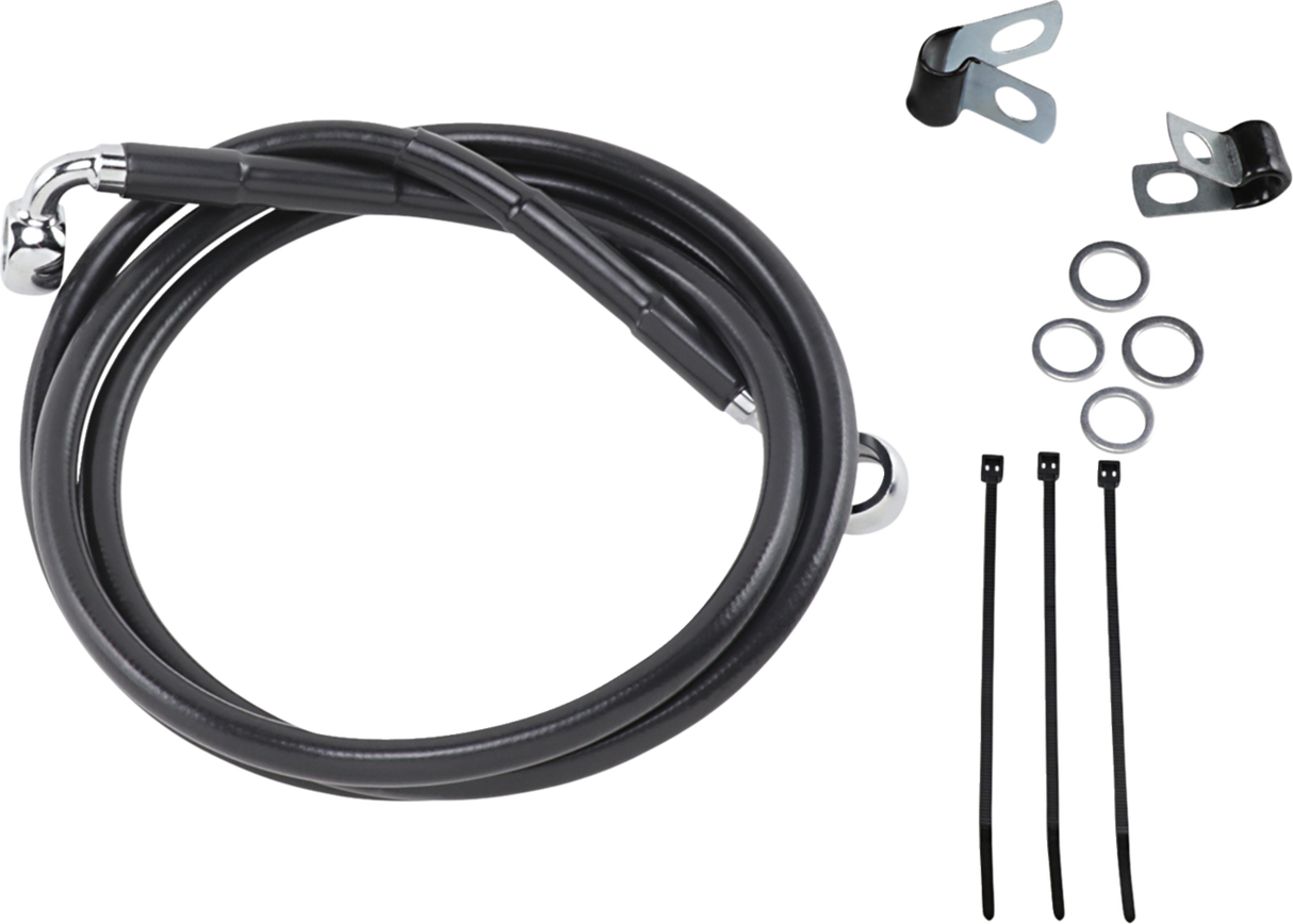 Extended Length Black Vinyl Brake Line Kit [2/2]