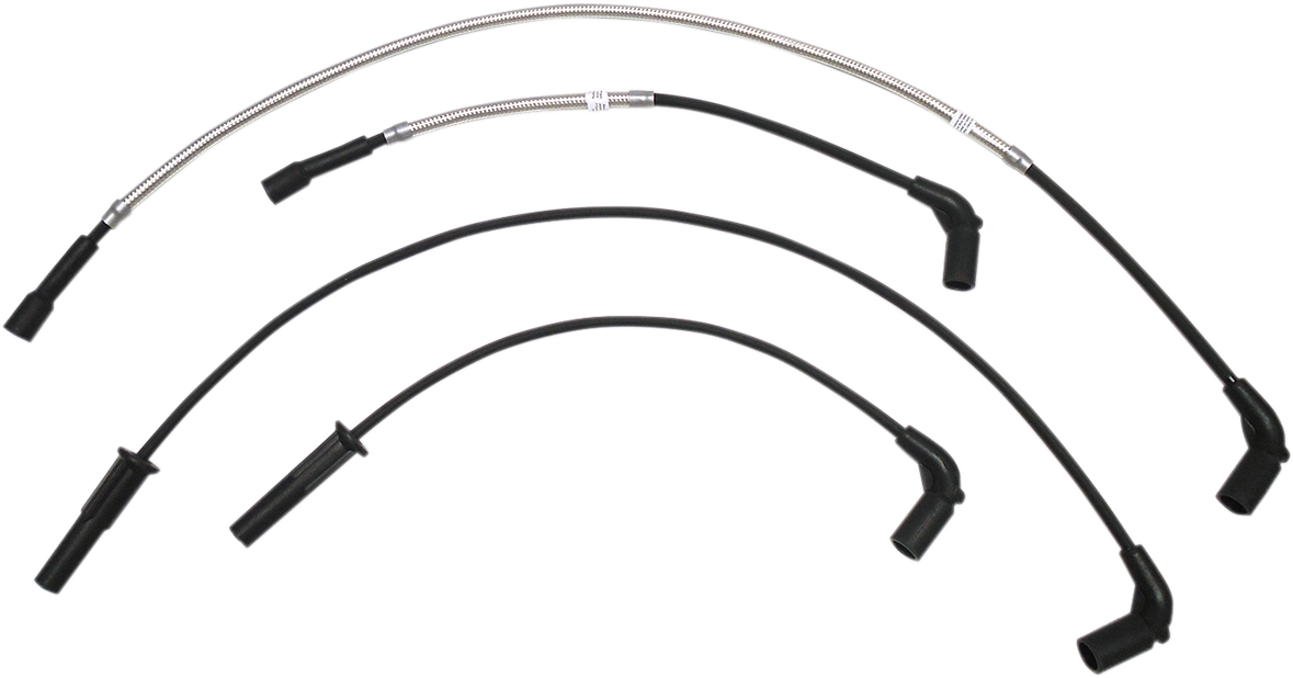 Spark Plug Wire Set - Polished Stainless - FL