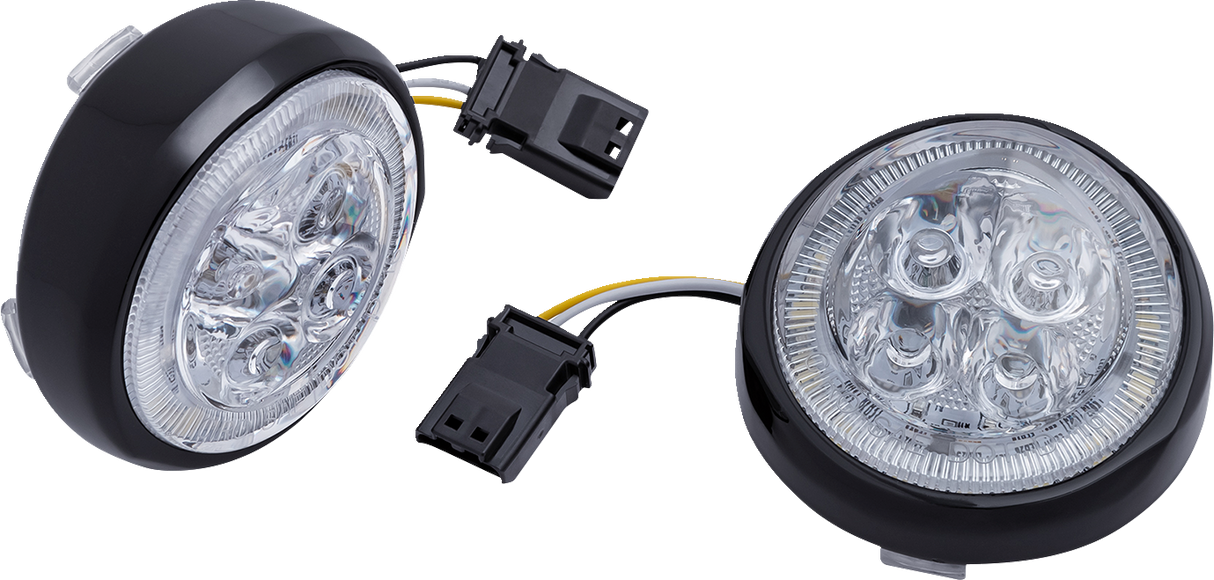 LED Fang® Front Signal Light Inserts with Bezel