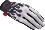 Stealth Leather Palm Flame Gloves
