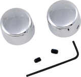 Chrome Handlebar Riser Bolt Caps