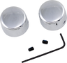 Chrome Handlebar Riser Bolt Caps