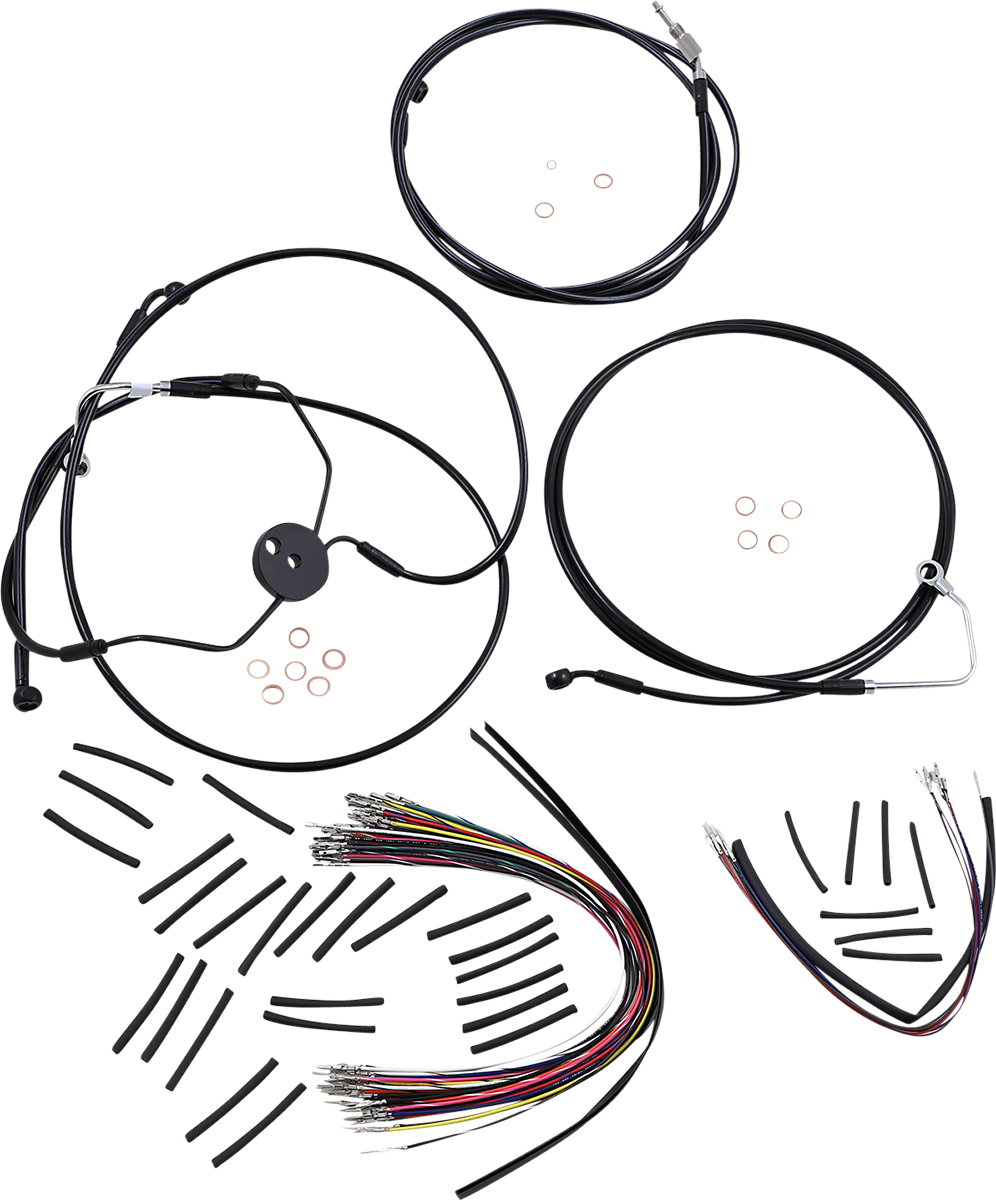 XR Handlebar Installation Kit - 15"-17" Ape Hangers - '09-'12 FLTRSE - Black