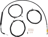 Standard Black Vinyl Handlebar Cable/Brake Line Kit — Ape Hanger