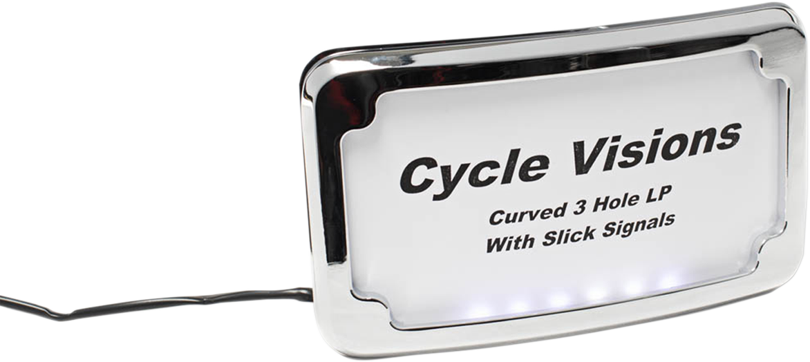 3-Hole Mounted LED Lighted License Plate Frame