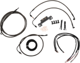 Complete Midnight Braided Handlebar Cable/Brake Line Kit — Standard