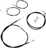 Standard Black Vinyl Handlebar Cable/Brake Line Kit — Beach Bar
