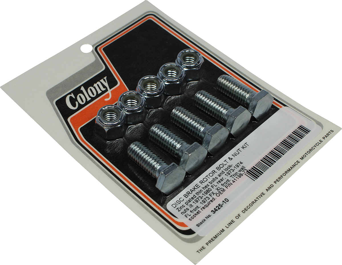 Disc Brake Rotor Bolt and Nut Kit