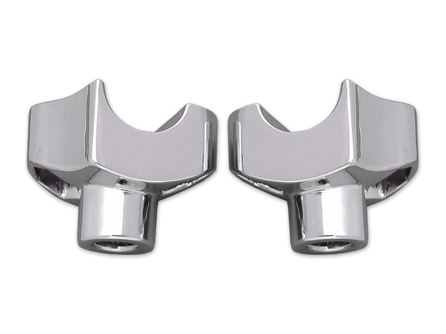 Chrome Riser Stem Set 1-1/8" tall by 1" Diameter