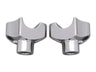 Chrome Riser Stem Set 1-1/8" tall by 1" Diameter