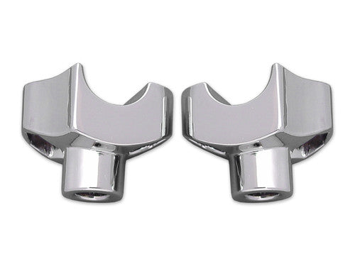 Chrome Riser Stem Set 1-1/8" tall by 1" Diameter