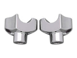 Chrome Riser Stem Set 1-1/8" tall by 1" Diameter