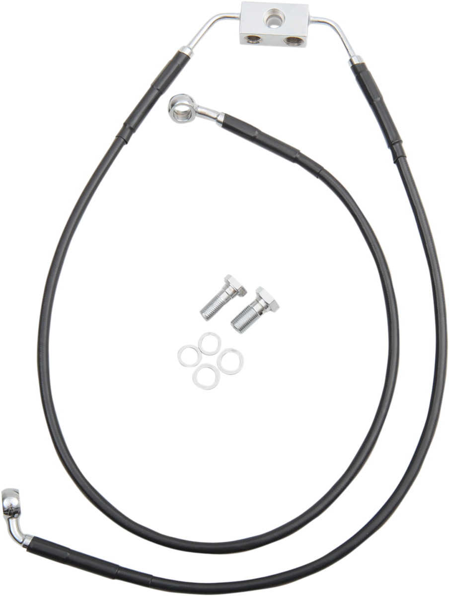 Extended Length Black Vinyl Brake Line Kit [2/2]