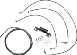 Standard Stainless Braided Handlebar Cable/Brake Line Kit