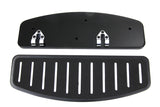 Black Slotted Passenger Footboard Set