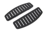 Black Slotted Passenger Footboard Set