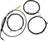 Standard Black Vinyl Handlebar Cable/Brake Line Kit — Ape Hanger