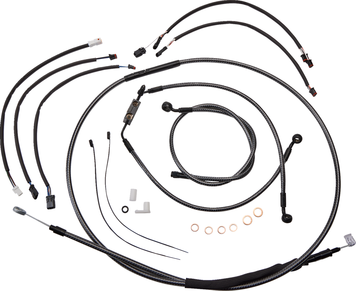 KARBONFIBR Designer Handlebar Installation Kit - 12"-14" - '18-'24 FX