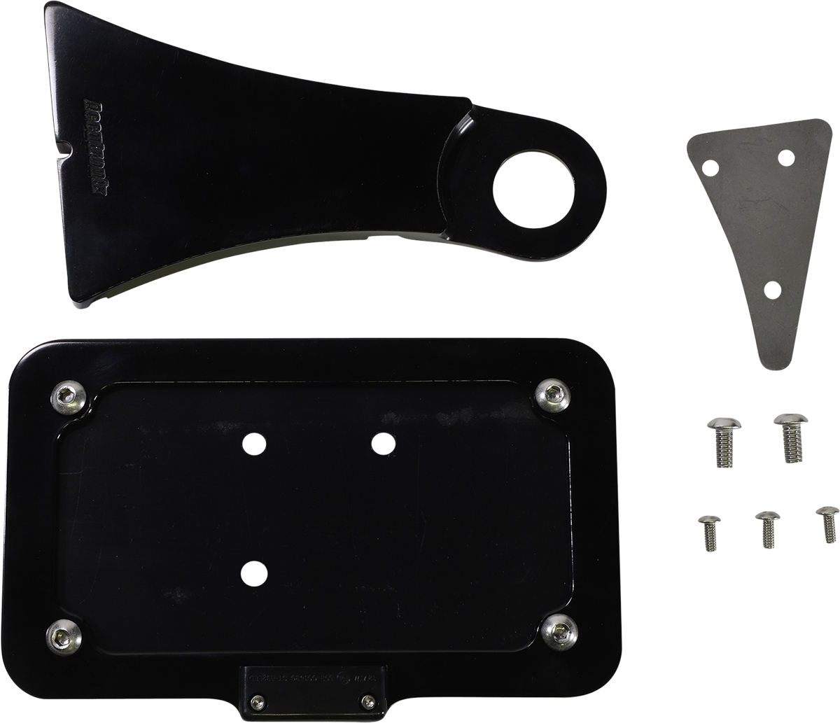 Side Mount License Plate with LED Tag Light