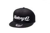 Factory 47 Black Script Snap Back Hat FREE SHIPPING