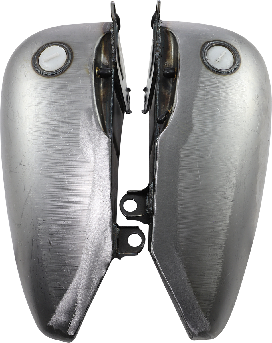2" Extended Two-Piece Flat-Side Gas Tank Set