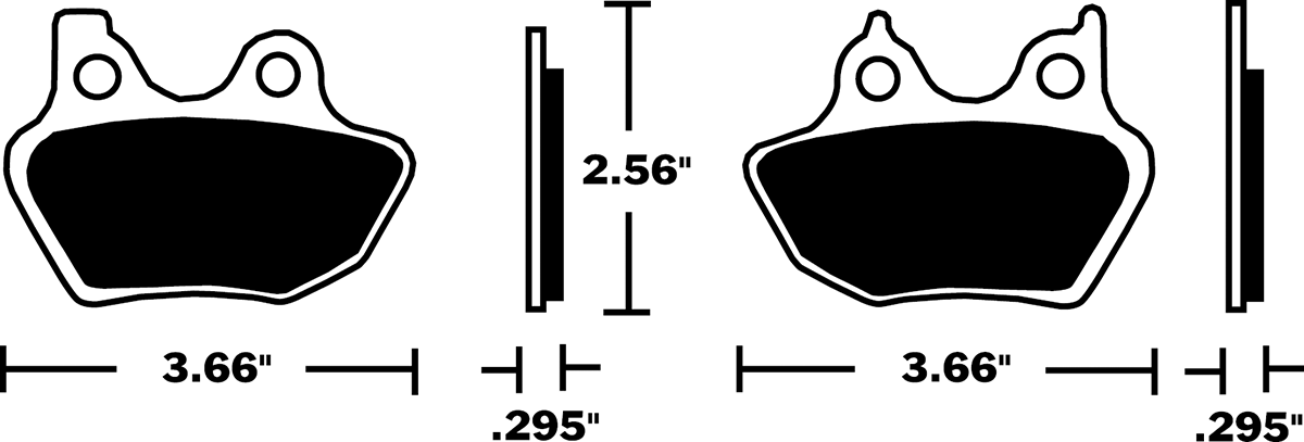 Sintered Metal Harley/Buell Brake Pads