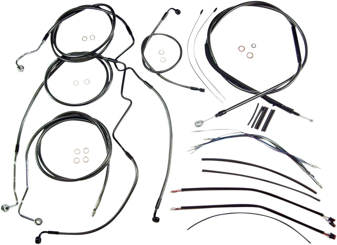 Black Pearl™ Designer Handlebar Installation Kit - 18"-20" - '17-'20 FLH