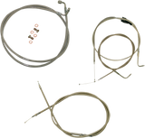 Standard Stainless Braided Handlebar Cable/Brake Line Kit